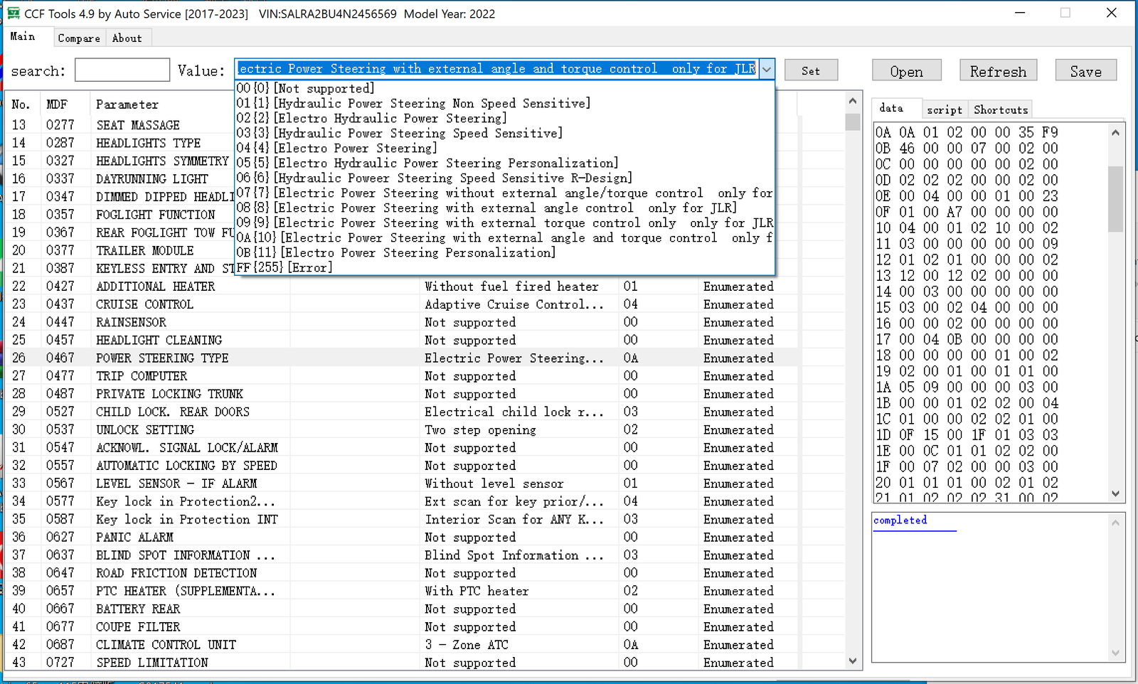 New JLR CCF Tools 4.9 CCF
Editor for JLR 2017-2023 - Image 4