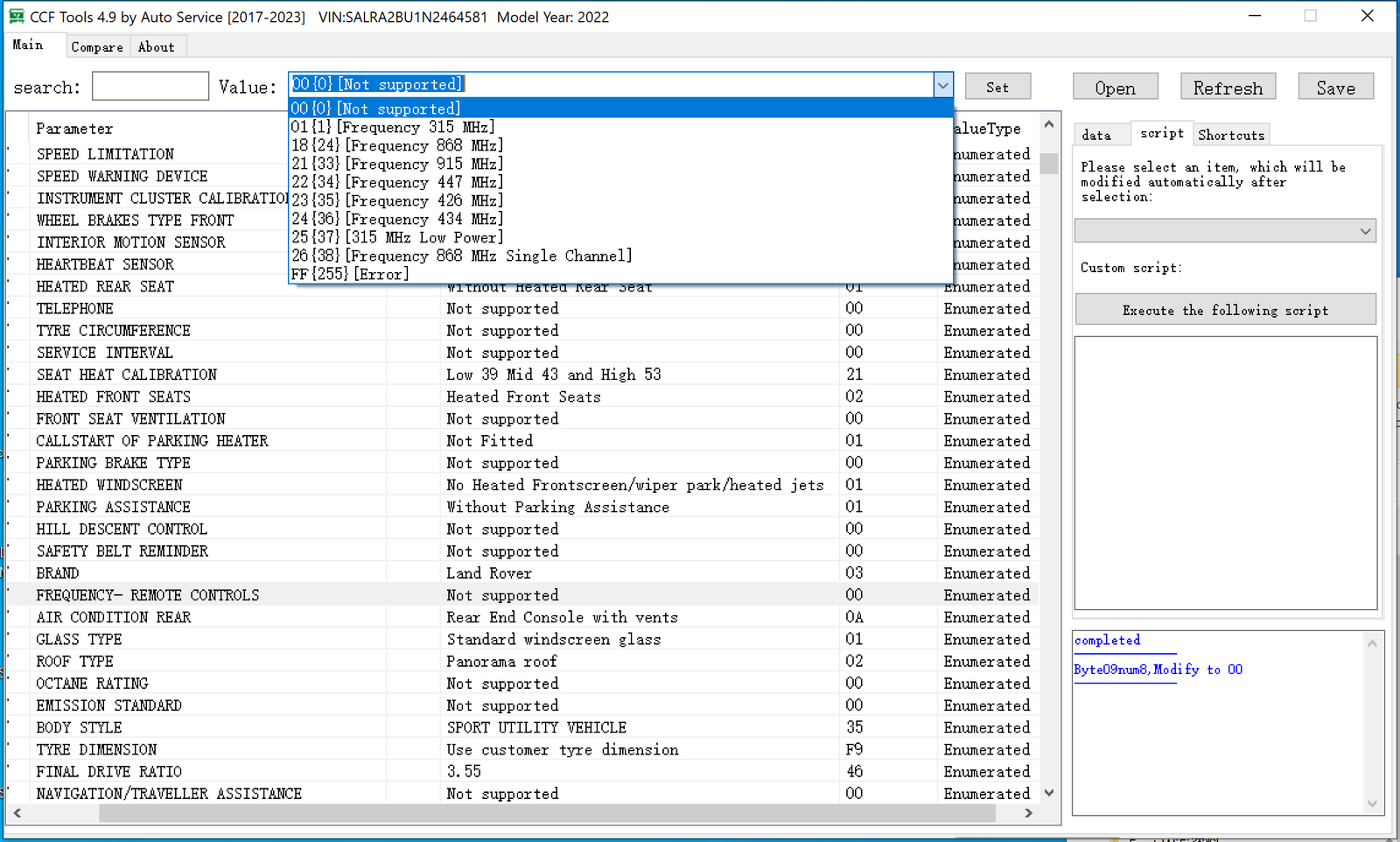 New JLR CCF Tools 4.9 CCF
Editor for JLR 2017-2023 - Image 11
