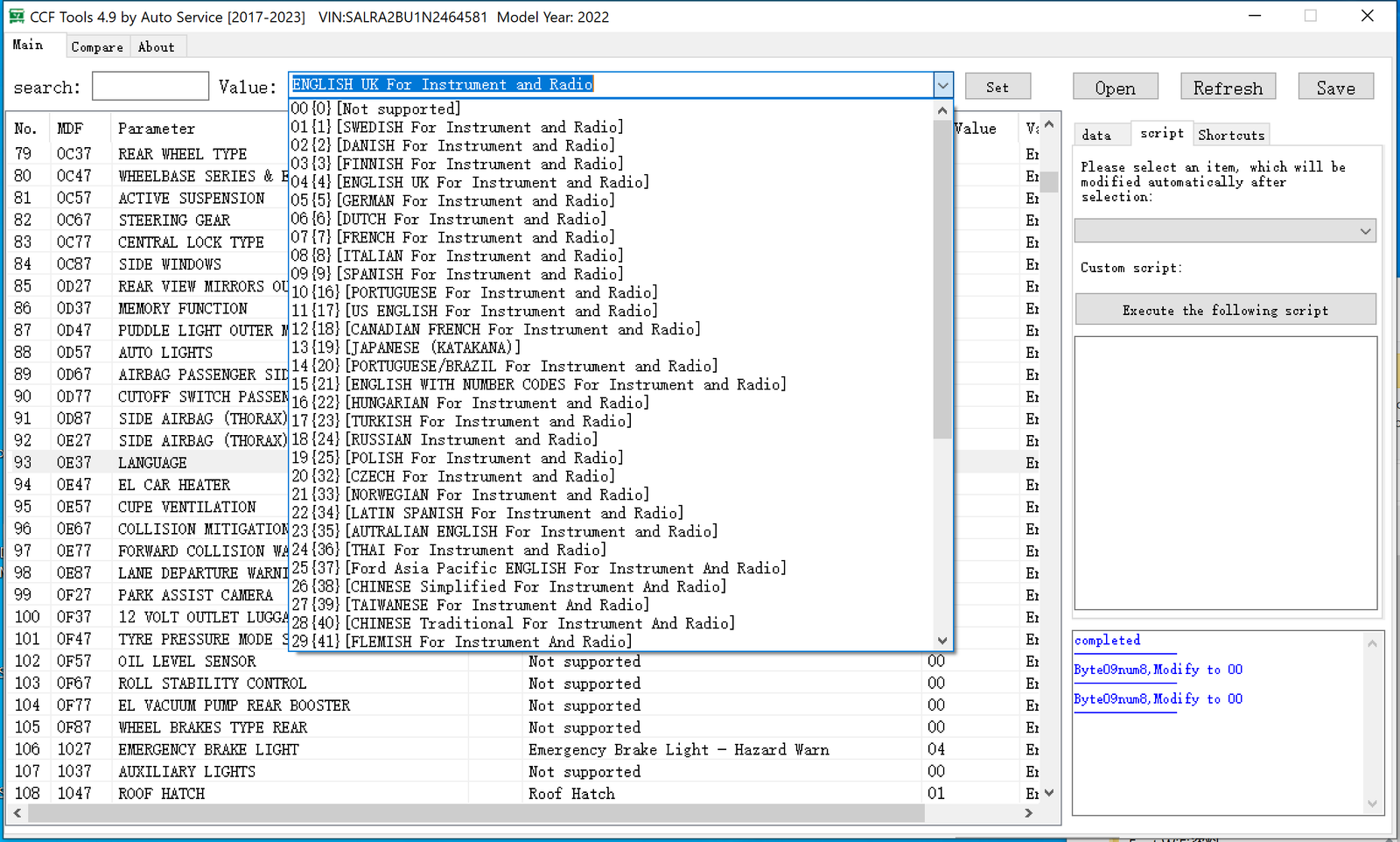 New JLR CCF Tools 4.9 CCF
Editor for JLR 2017-2023 - Image 12