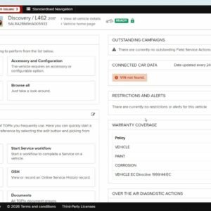 Alternative view of JLR TOPIX Cloud Online Access 1-Year