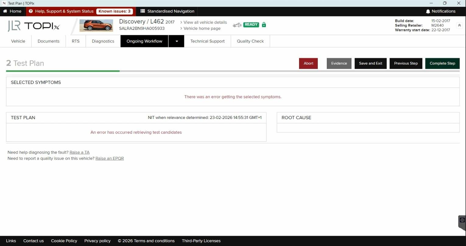 Demo JLR TOPIX Cloud Online Access - Image 7